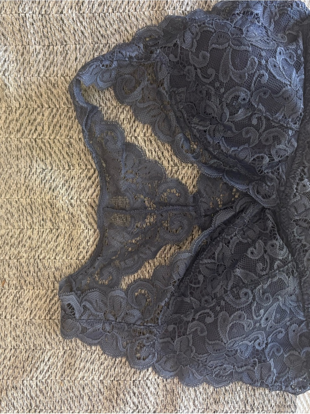 Aeropostale Lace Bralette - Dusty Blue